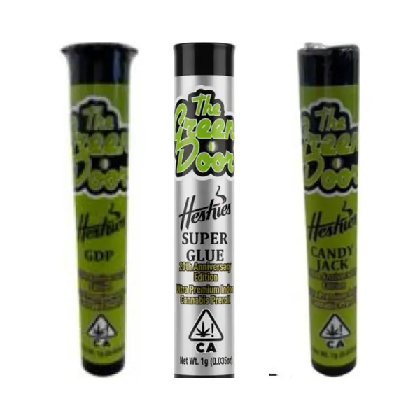 The Green Door pre-rolls: GDP, Super Glue and Candy Jack